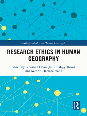 cover image of Research Ethics in Human Geography